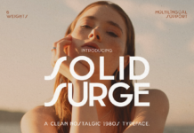 Solid Surge Font Poster 1