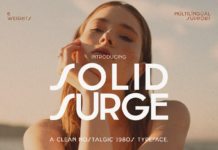 Solid Surge Font Solid Surge Font Poster 1
