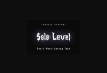 Solo Level Font Poster 1