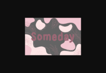 Someday Font Poster 1