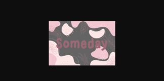 Someday Font Poster 1