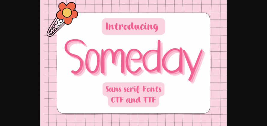 Someday Font Poster 3