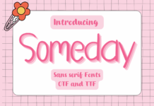 Someday Font Poster 1