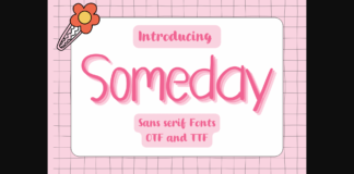 Someday Font Poster 1