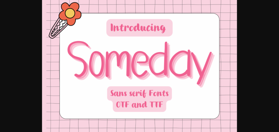 Someday Font Poster 1