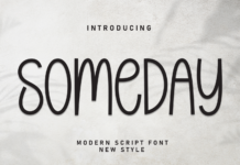 Someday Font Poster 1