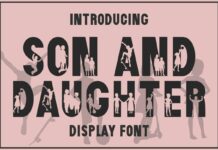 Son and Daughter Font Poster 1