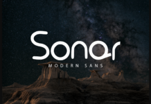 Sonar Font Poster 1