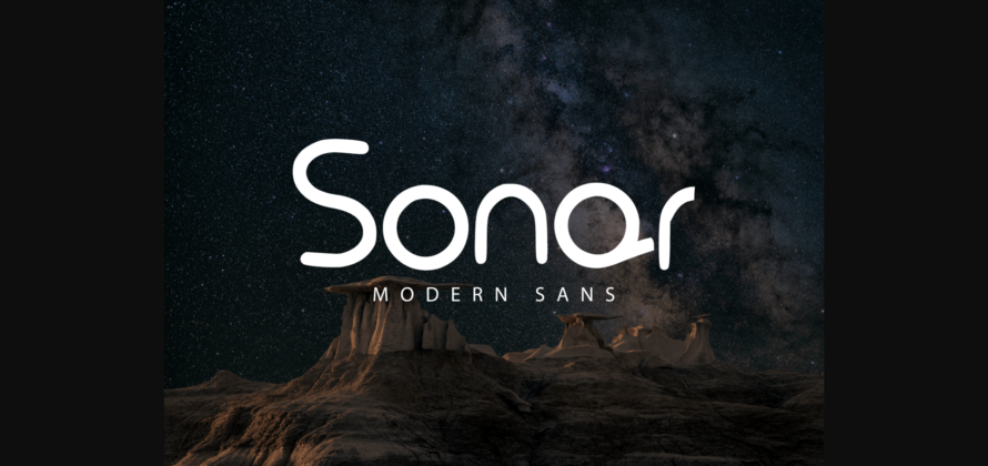 Sonar Font Poster 1