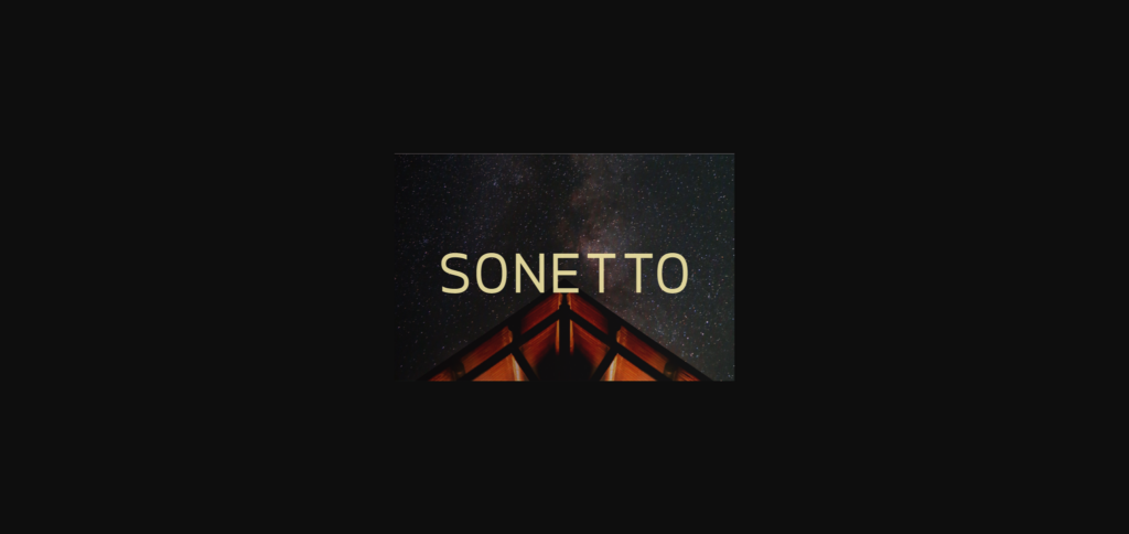 Sonetto Font Poster 3