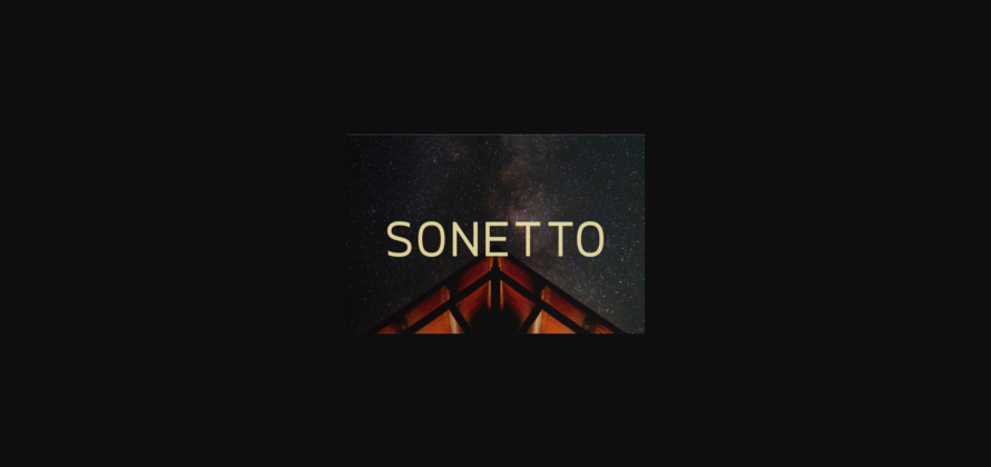 Sonetto Font Poster 3