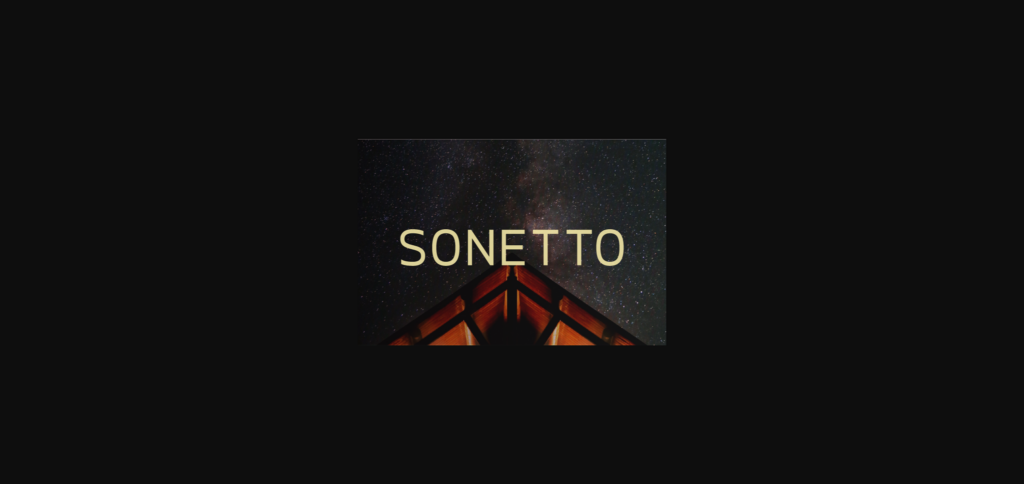 Sonetto Font Poster 1