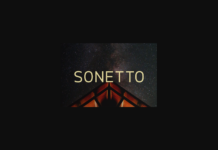 Sonetto Font Poster 1