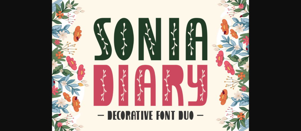Sonia Diary Font Poster 3