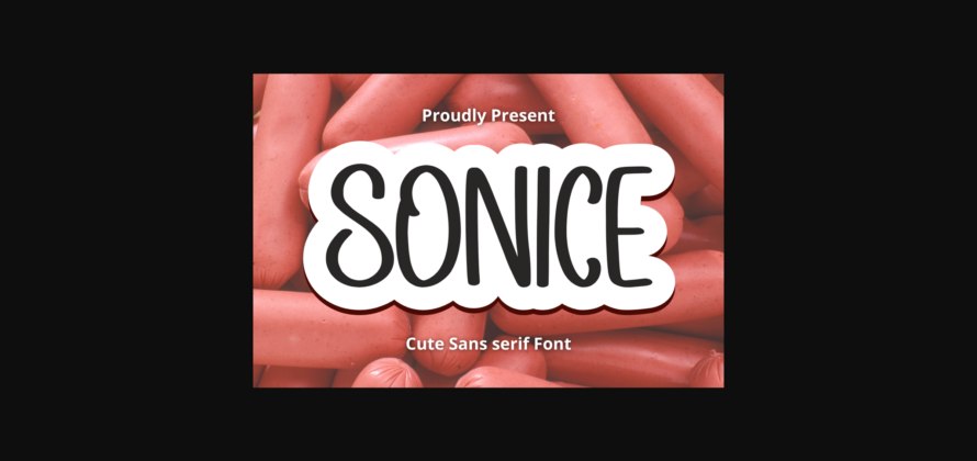 Sonice Font Poster 3