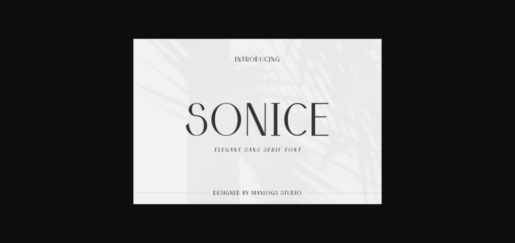Sonice Font Poster 3