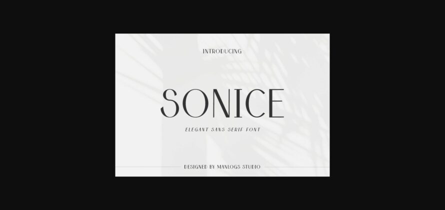 Sonice Font Poster 3