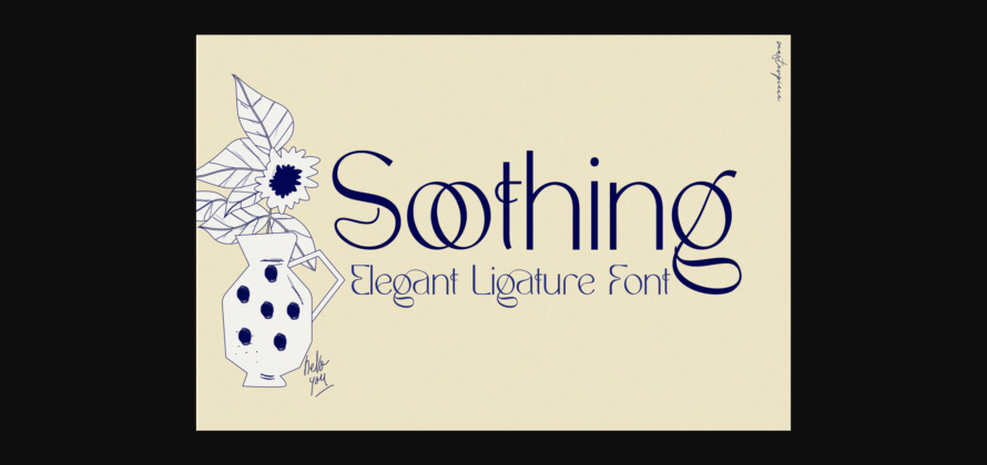 Soothing Font Poster 3