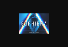 Sophiena Font Poster 1