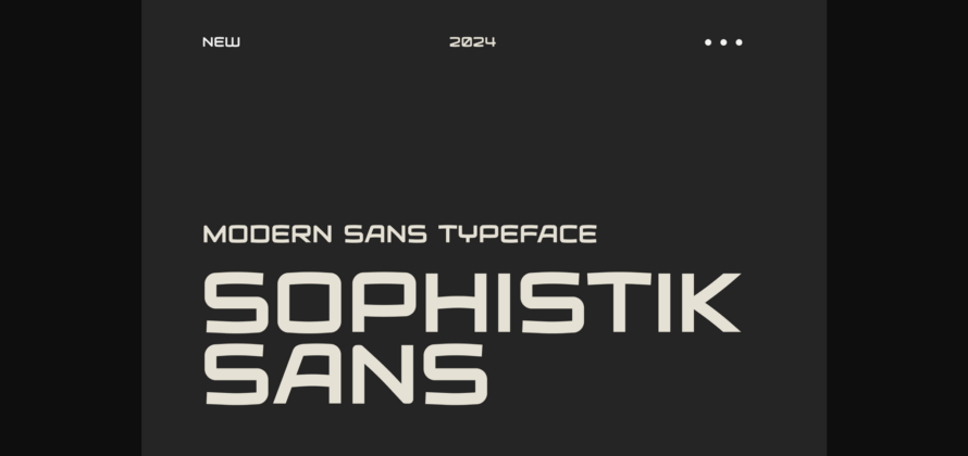 Sophistik Sans Font Poster 3