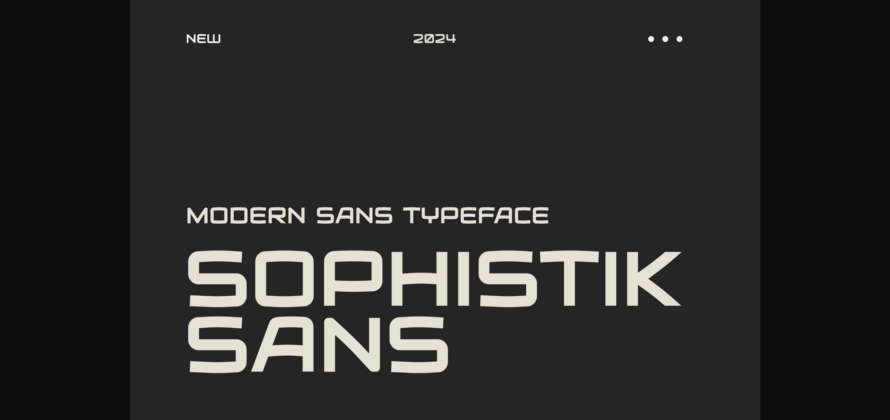 Sophistik Sans Font Poster 1