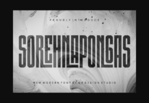 Sorehnapongas Font Poster 1