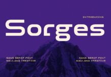 Sorges Font Poster 1