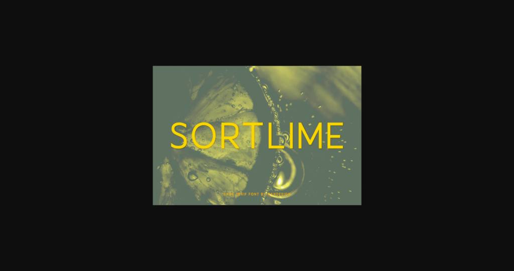 Sortlime Font Poster 3