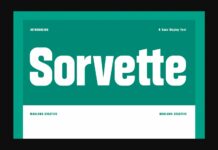 Sorvette Font Poster 1