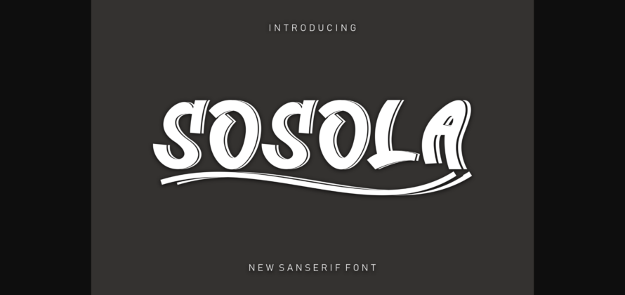 Sosola Font Poster 3