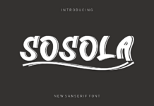 Sosola Font Sosola Font Poster 1