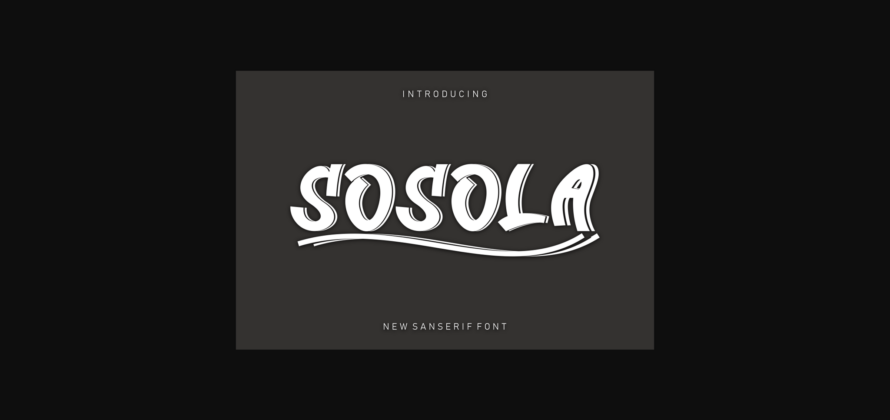 Sosola Font Poster 4