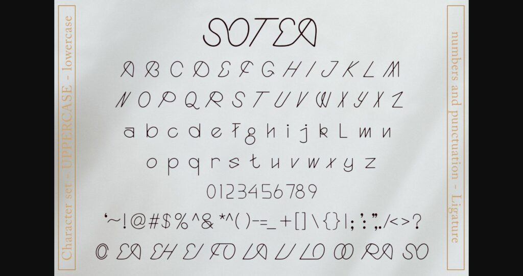Sotea Font Poster 5