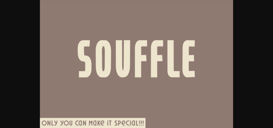 Souffle Font Poster 3