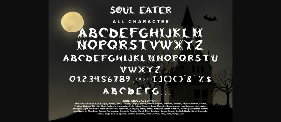 Soul Eater Font Poster 11