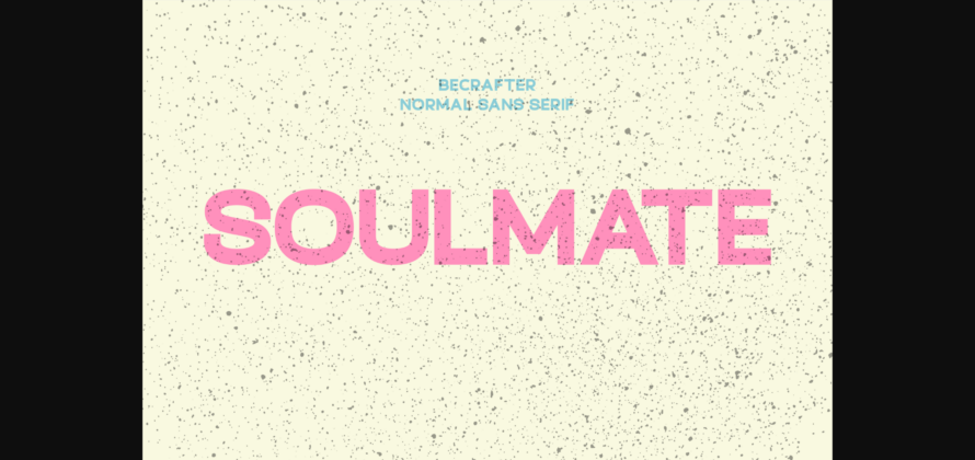 Soulmate Font Poster 3