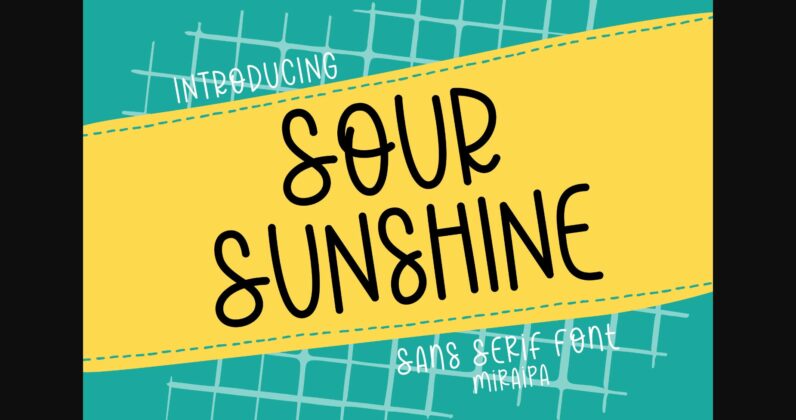 Sour Sunshine Font Poster 3