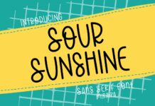 Sour Sunshine Font Poster 1