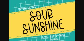 Sour Sunshine Font Poster 1