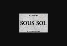 Sous Sol Font Poster 1