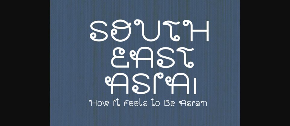 Southeast Asia Font Poster 3
