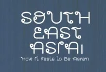 Southeast Asia Font Southeast Asia Font Poster 1