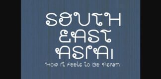 Southeast Asia Font Poster 1