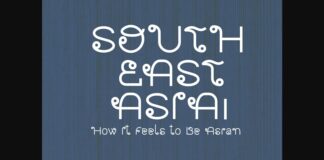 Southeast Asia Font Poster 1