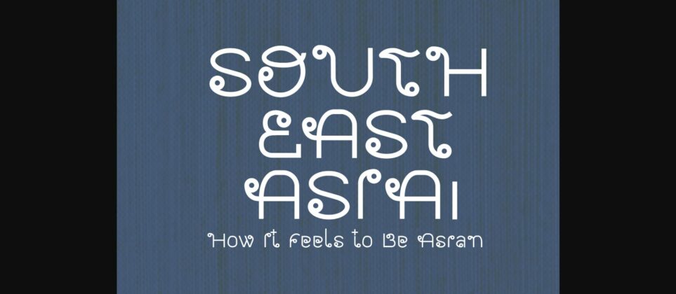 Southeast Asia Font Poster 1