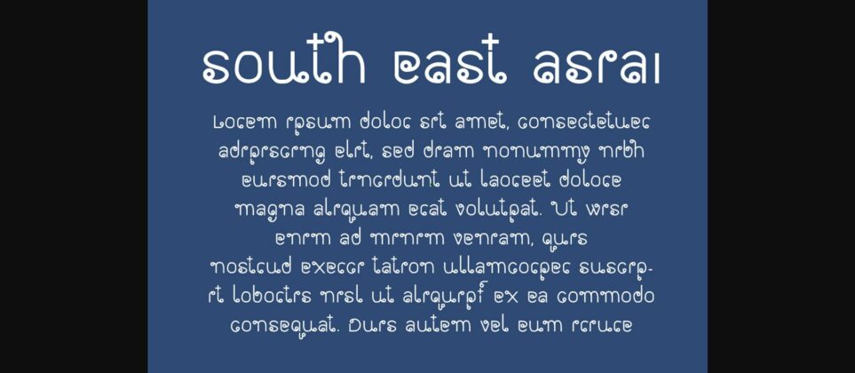 Southeast Asia Font Poster 5