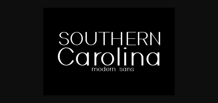 Southern Carolina Font Poster 3