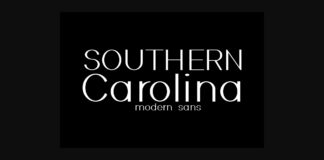 Southern Carolina Font Poster 1