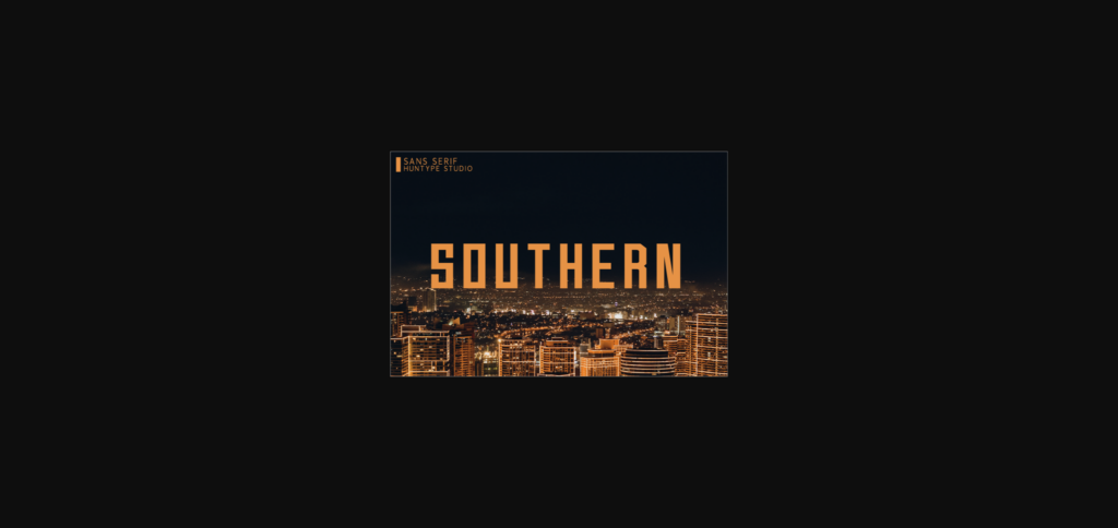 Southern Font Poster 3