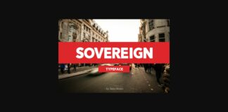 Sovereign Font Poster 1